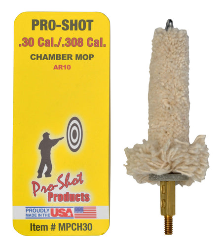 Pro-Shot MPCH30 .308/7.62x51mm NATO AR Platform Chamber Mop Military Style 100% Cotton #8-32 Thread
