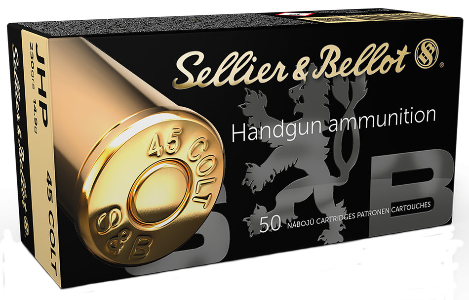 Sellier & Bellot (S&B)  Jacketed Hollow Point 230 Grain .45 Long Colt 830 fps 754908500628