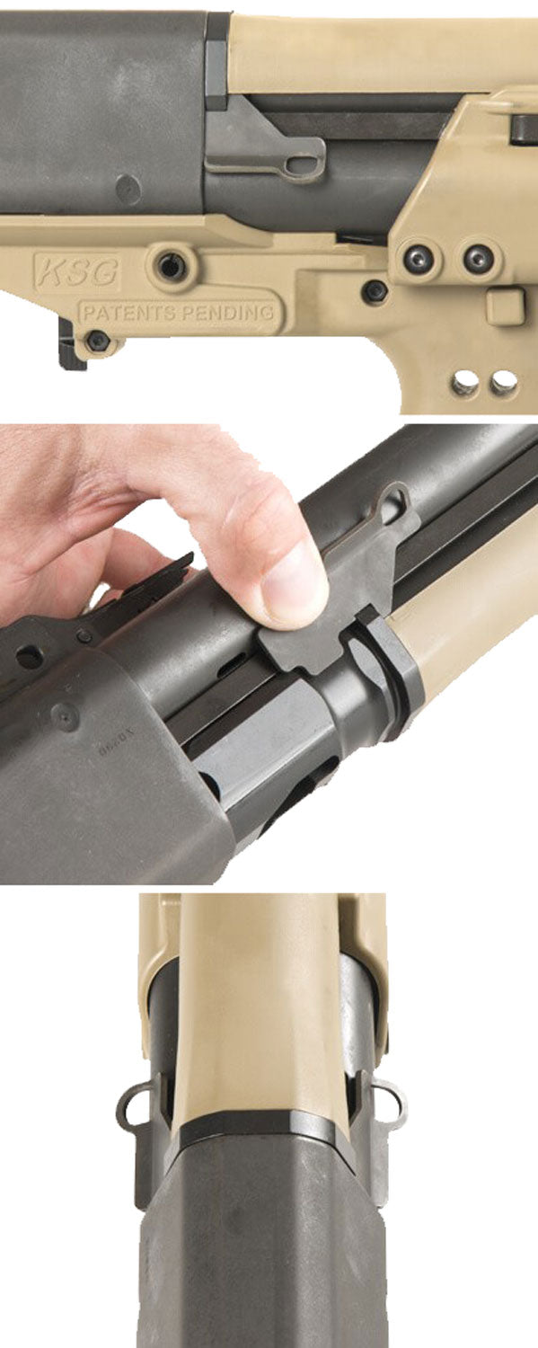 Kel-Tec KSG515 Sling Attachment Single Point – Black Steel with Left and Right Side Mounts