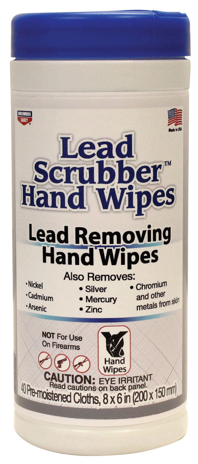 Birchwood Casey Lead Scrubber Hand Wipes for Shooters 40 Count