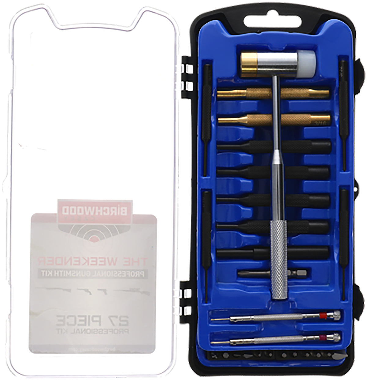 Birchwood Casey 42021 27-Piece Pro Gunsmith Kit, Specialty Bits & Hard Case, Blue