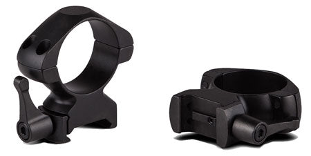 Konus 7406 1-Inch High Quick Release Steel Scope Rings Matte Black Weaver Picatinny Rail 0 MOA