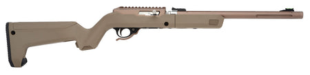 Tactical Solutions ATDQSBBFDE X-Ring Takedown VR 22 LR 10+1 16.50" Quicksand Fluted Chromoly Steel Barrel, Quicksand w/Attached Scope Rail Receiver, Flat Dark Earth Fixed Magpul Backpacker Stock, Ambi