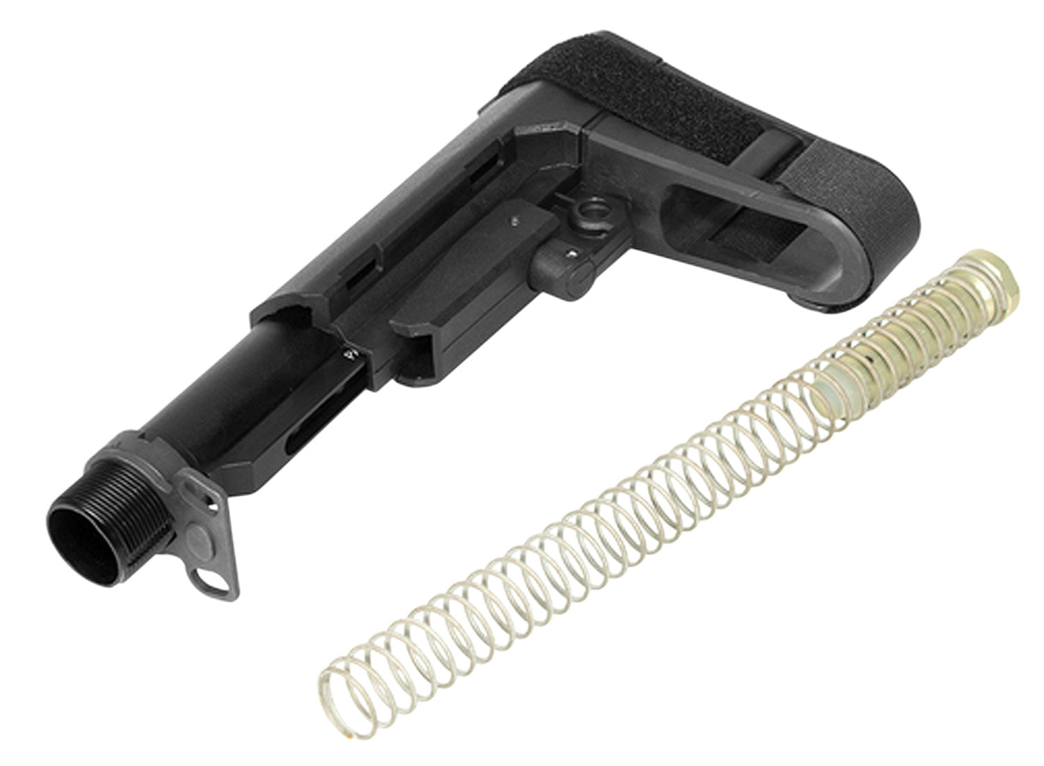 CMMG 55CA9F7 RipBrace Kit with Fastback Technology, 6-Position Black Synthetic for AR Pistols