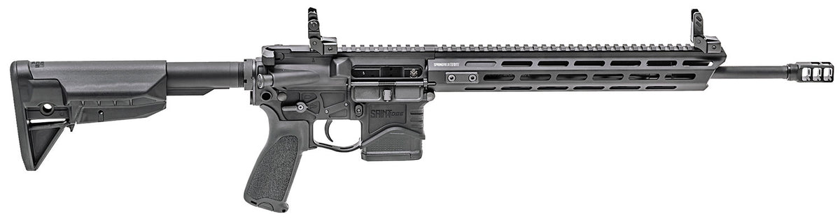 Springfield Armory STE916556BLC SAINT Edge 5.56x45mm NATO 10+1 16" Black Melonite Barrel Black Hard Coat Anodized Rec Black Adjustable Bravo Mod 0 SopMod Stock Black Bravo Mod 2 Grip Right Hand