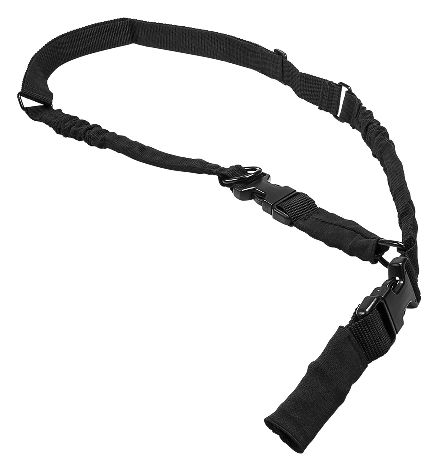 NcStar AARS21PB Adjustable 2-1 Point Black Sling with Bungee 55"-72" OAL