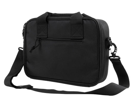 NcStar CPDX2971B VISM Black Double Pistol Bag with Mag Pouches, Hook & Loop Straps & Padded Handles