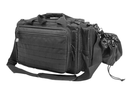 NcStar CVCRB2950B VISM Black Competition Range Bag with Lockable Zippers, Mag Pockets & Padded Handles
