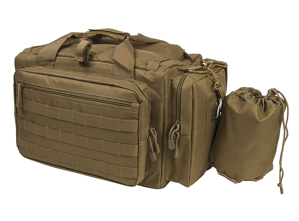 NcStar CVCRB2950T VISM Tan Competition Range Bag with Lockable Zippers, Mag Pockets & Padded Handles