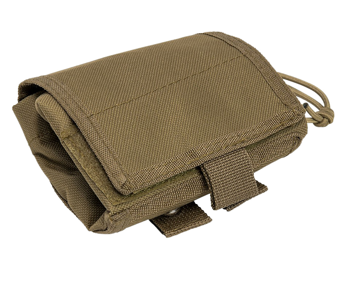 NcStar CVFDP2935T VISM Dump Pouch Folding Tan Canvas 7-Magazine Capacity