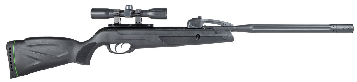 Gamo Swarm Whisper .22 Cal 10rd Gas Piston Pellet Rifle Black All-Weather Stock 4x32mm Scope