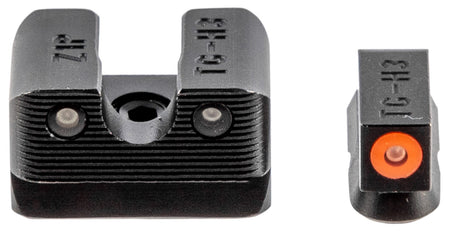 TruGlo TG231Z1C Tritium Pro Night Sight Green Tritium Orange Outline Front Sight Set
