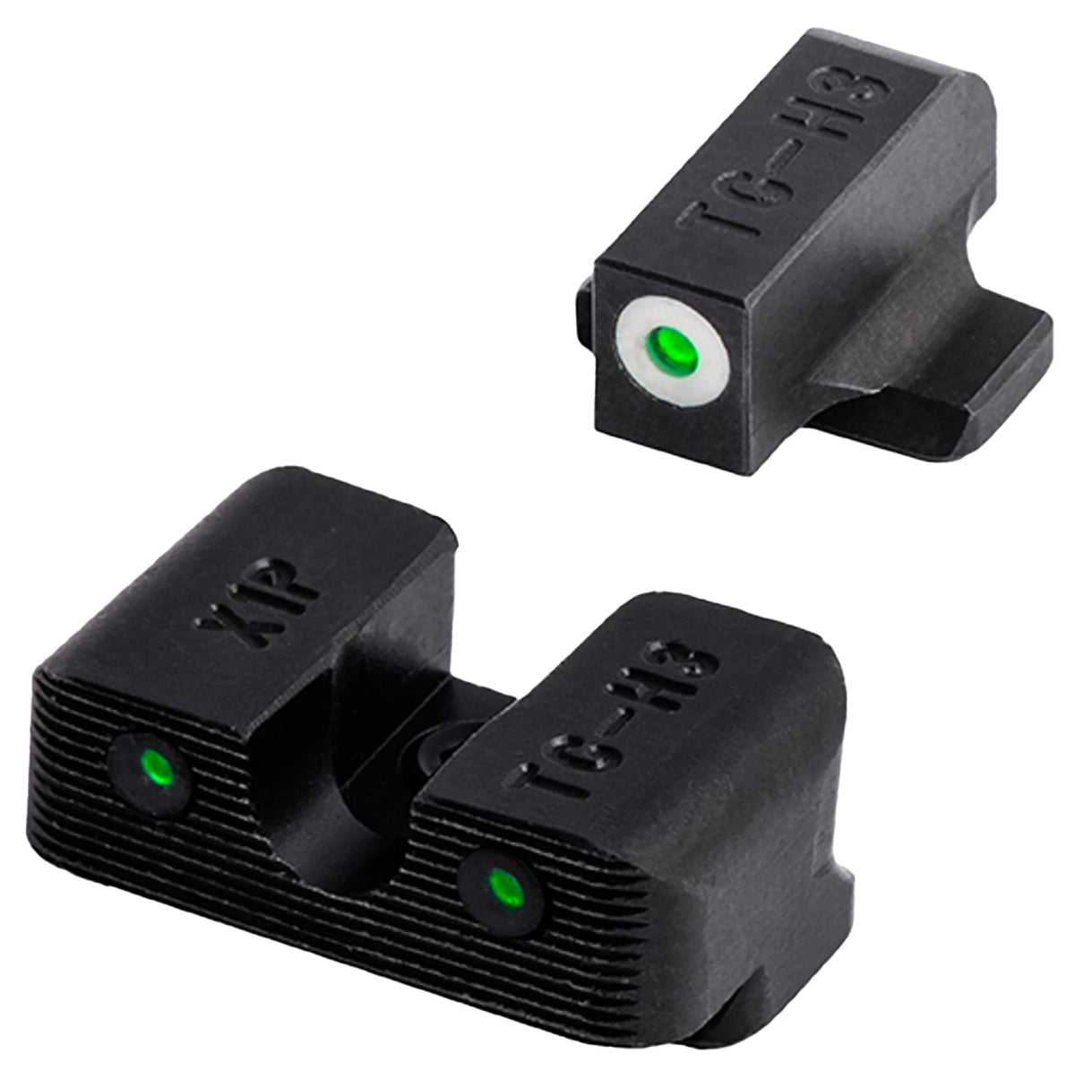 TruGlo TG231G1AC Tritium Pro Night Sight Green Tritium Orange Outline Front for Glock
