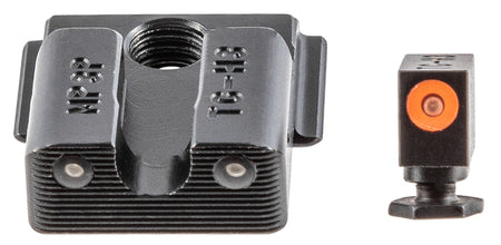 TruGlo TG231MP3C Tritium Pro Black Green Tritium Orange Outline Front Sight with Green Tritium Rear Sight
