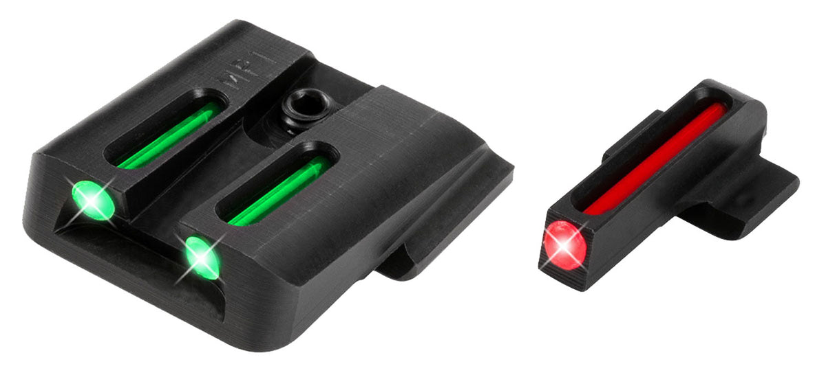 TruGlo TG131MP1 Fiber-Optic Front Red Rear Green Sight Set Smith & Wesson M&P EZ 380