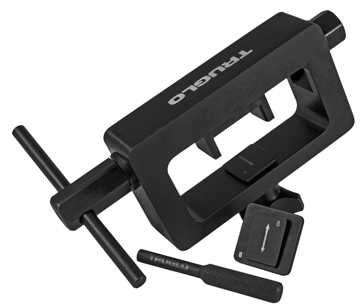 TruGlo TG970GR Glock Sight Tool Steel Black Front/Rear Installation and Adjustment Kit