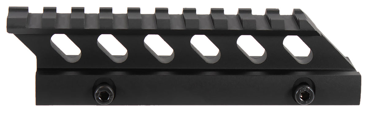 Aim Sports MT012H Black Anodized 5-Inch Rail Optic Riser Mount 1.0" Lift