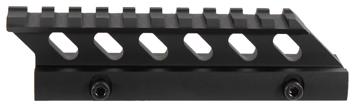 Aim Sports MT012H Black Anodized 5-Inch Rail Optic Riser Mount 1.0" Lift