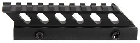 Aim Sports MT012H Black Anodized 5-Inch Rail Optic Riser Mount 1.0" Lift