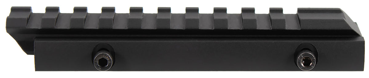 Aim Sports MT012L Black Anodized 5-Inch Rail Optic Riser Mount 0.5" Lift
