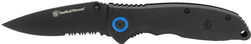 S&W 3.25" Blade Clip Folder Knife with Bonus Keychain Bottle Opener