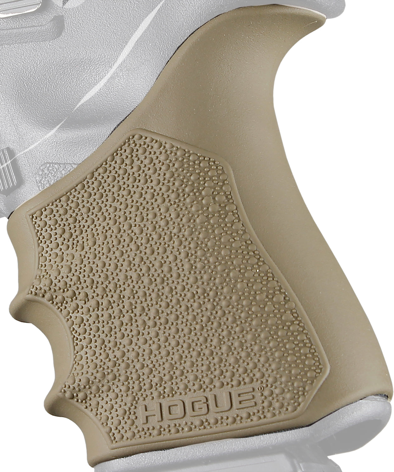 Hogue 17043 HandAll Beavertail Rubber Grip Sleeve Compatible with Glock 19/23/32/38 Gen3-4, FDE