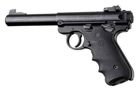 Hogue 79000 Ruger Mark IV Black Rubber Grip with Finger Grooves