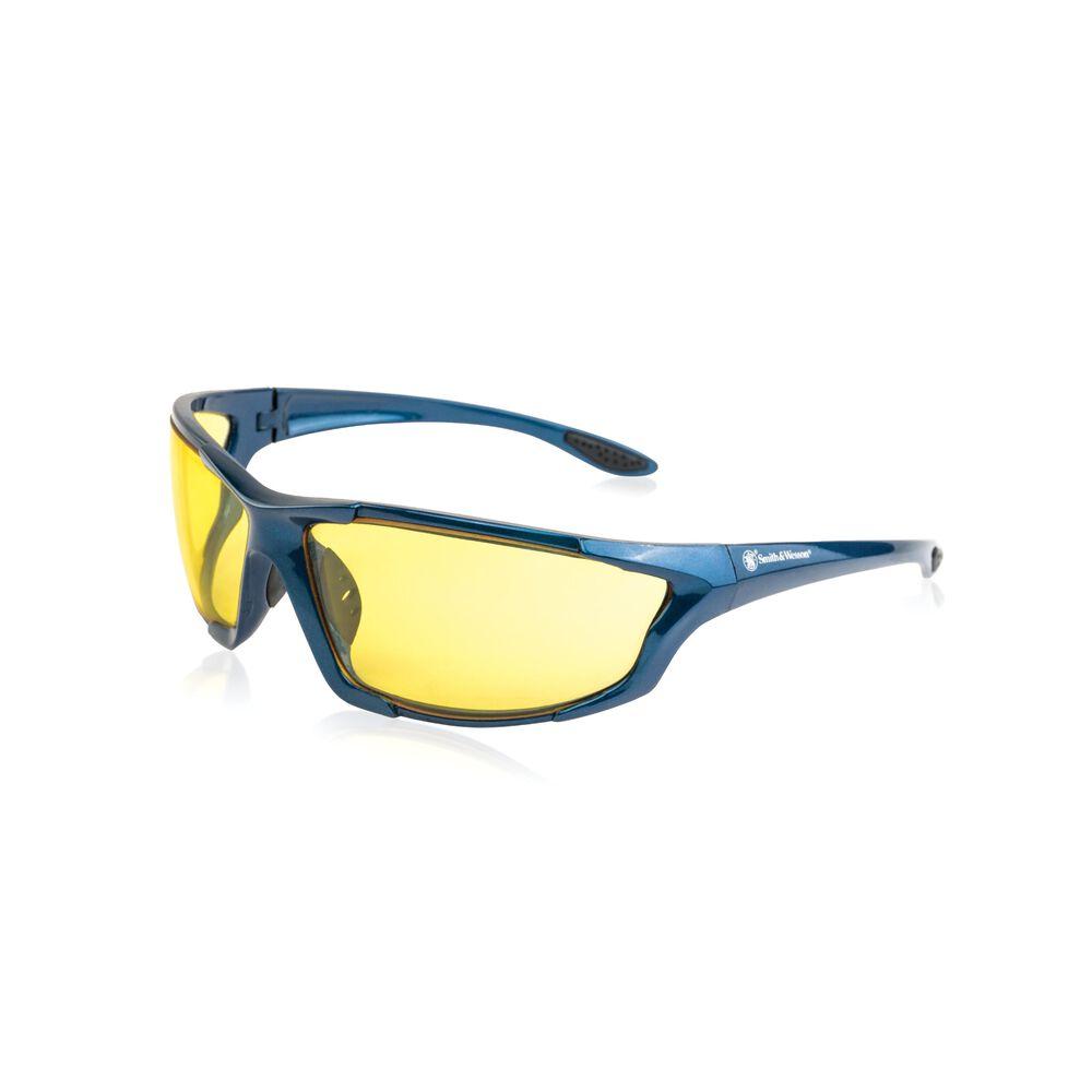 Smith & Wesson Major Full Frame Blue Shooting Glasses Amber Lens