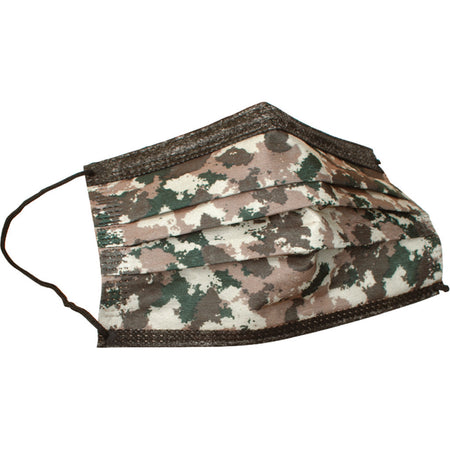 EM95 Camo Disposable Face Mask Clip Strip 12 Count