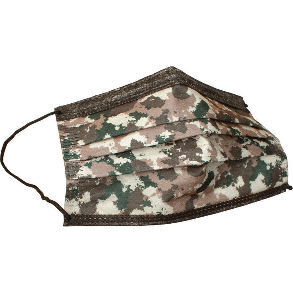 EM95 Camo Disposable Face Mask Clip Strip 12 Count