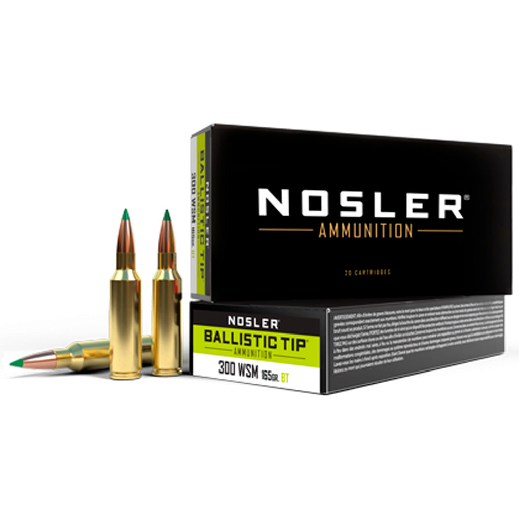Nosler .300 Winchester Mag Ballistic Tip 165 grain SP ammunition