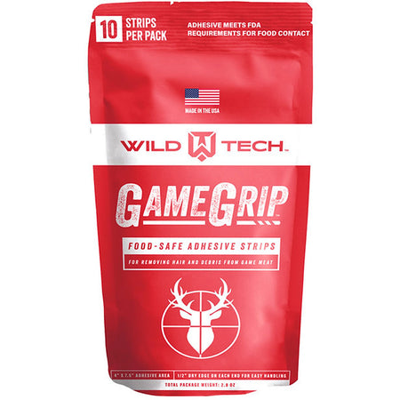 WildTech GameGrip 10-Count Food Safe Hair Removal Strips