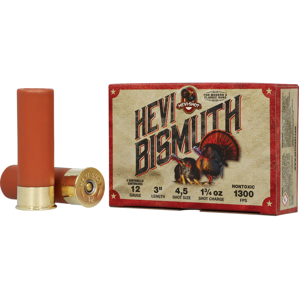 HEVI-Shot 12 Gauge Shotgun Ammo  3 in 1-3/4 oz #4 / 5