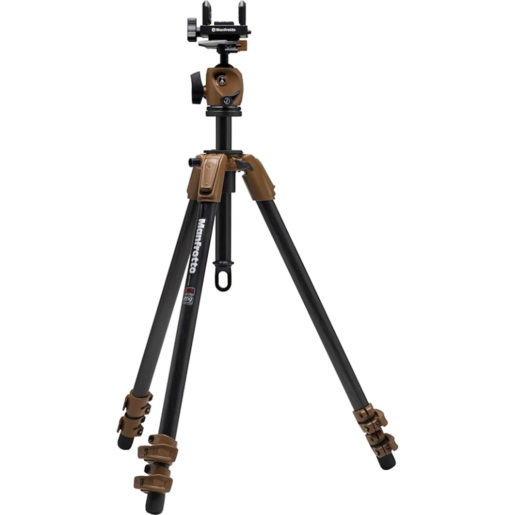 Manfrotto Alpha S.H.O.T. Tripod Carbon Ball Head Kit Brown