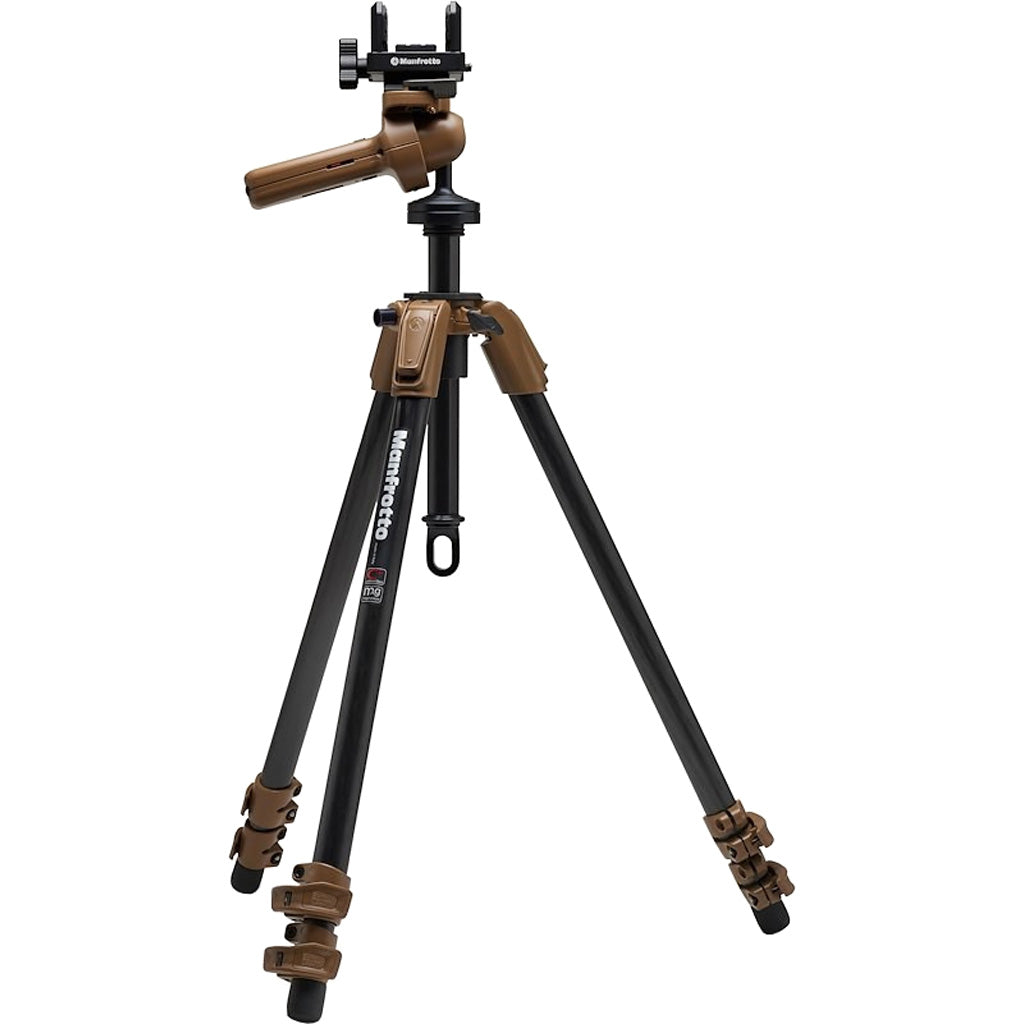 Manfrotto Alpha S.H.O.T. Grip Pro Kit Carbon Tripod Brown