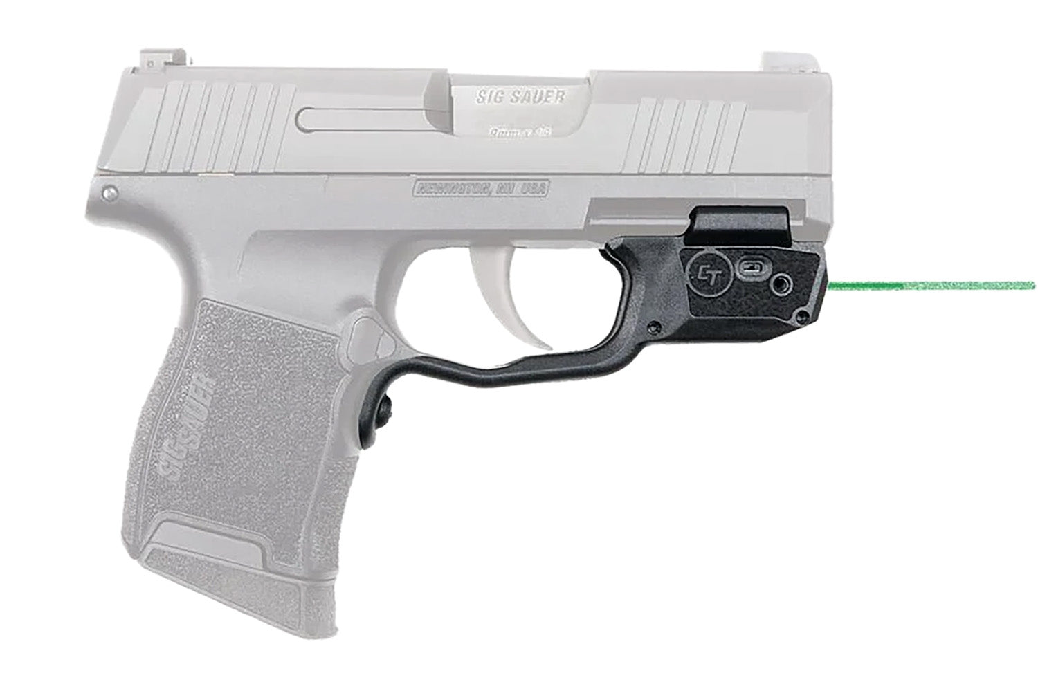 Crimson Trace 0181601 Sig P365 P365XL P365SAS Laserguard Green Laser Black Polymer