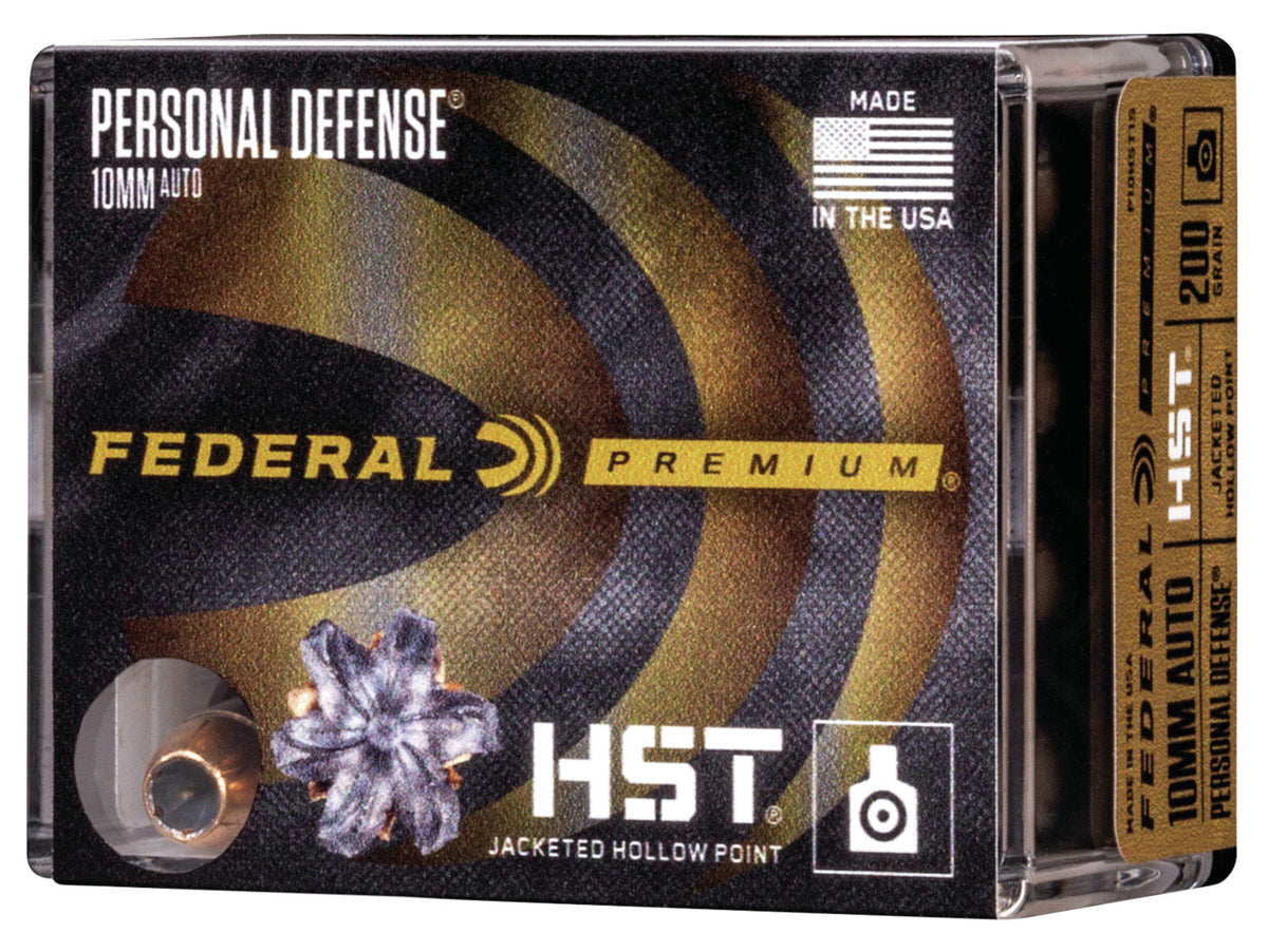 Federal Premium Personal Defense Handgun Ammo 10mm HST 200 gr. 