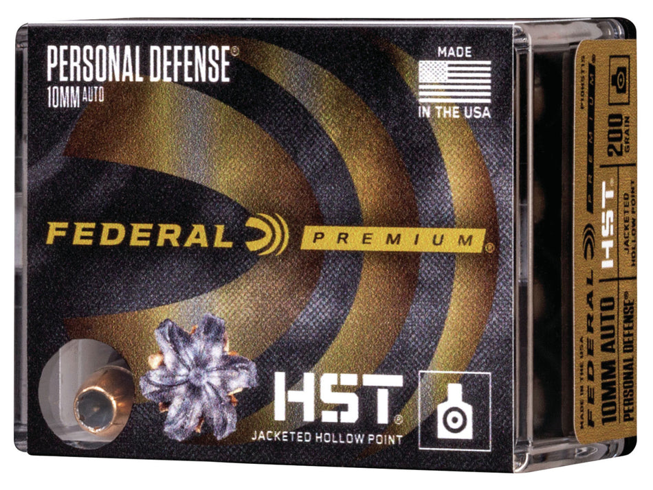 Federal Premium Personal Defense Handgun Ammo 10mm HST 200 gr. 