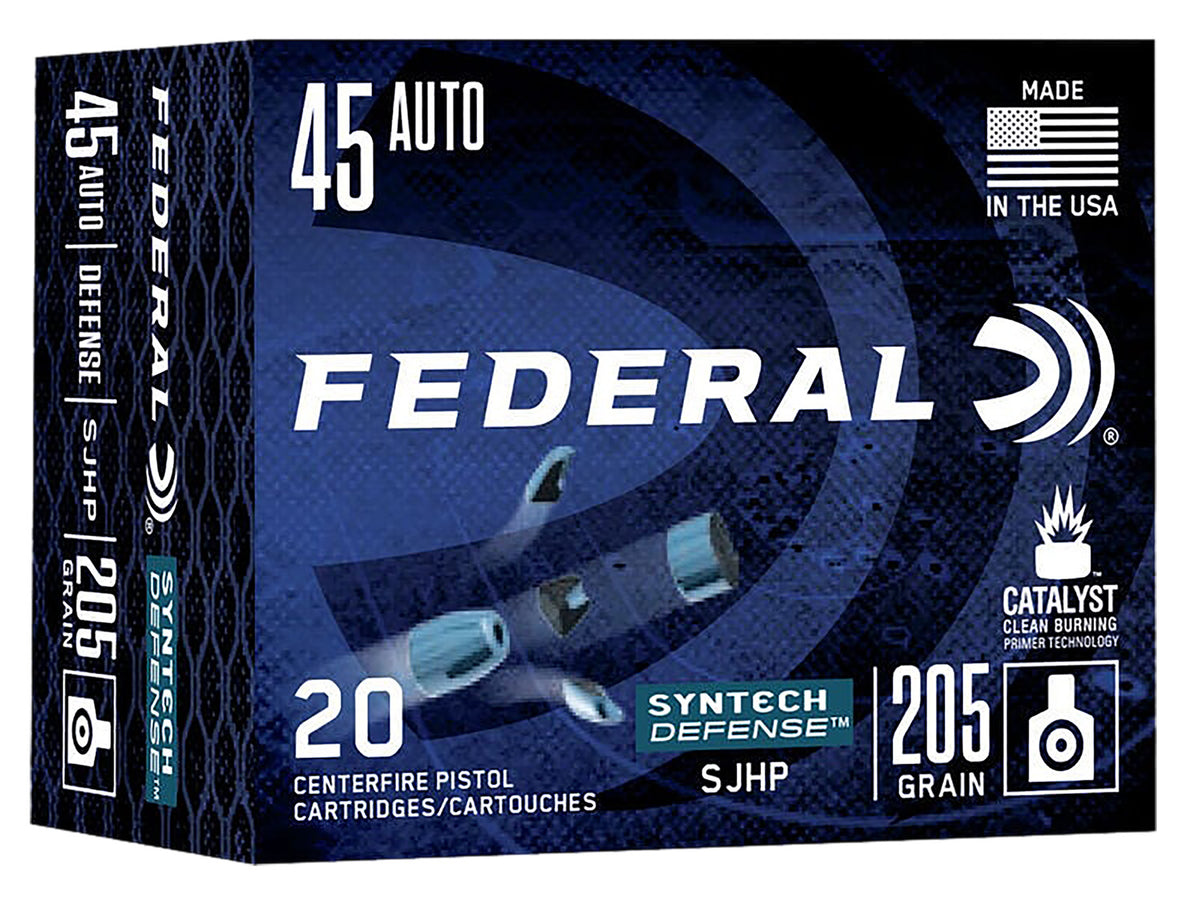 Federal Syntech Defense Segmented Jacketed Hollow Point 205 Grain .45 ACP/Auto 970 fps 604544651096