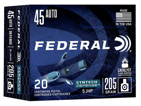 Federal Syntech Defense Segmented Jacketed Hollow Point 205 Grain .45 ACP/Auto 970 fps 604544651096