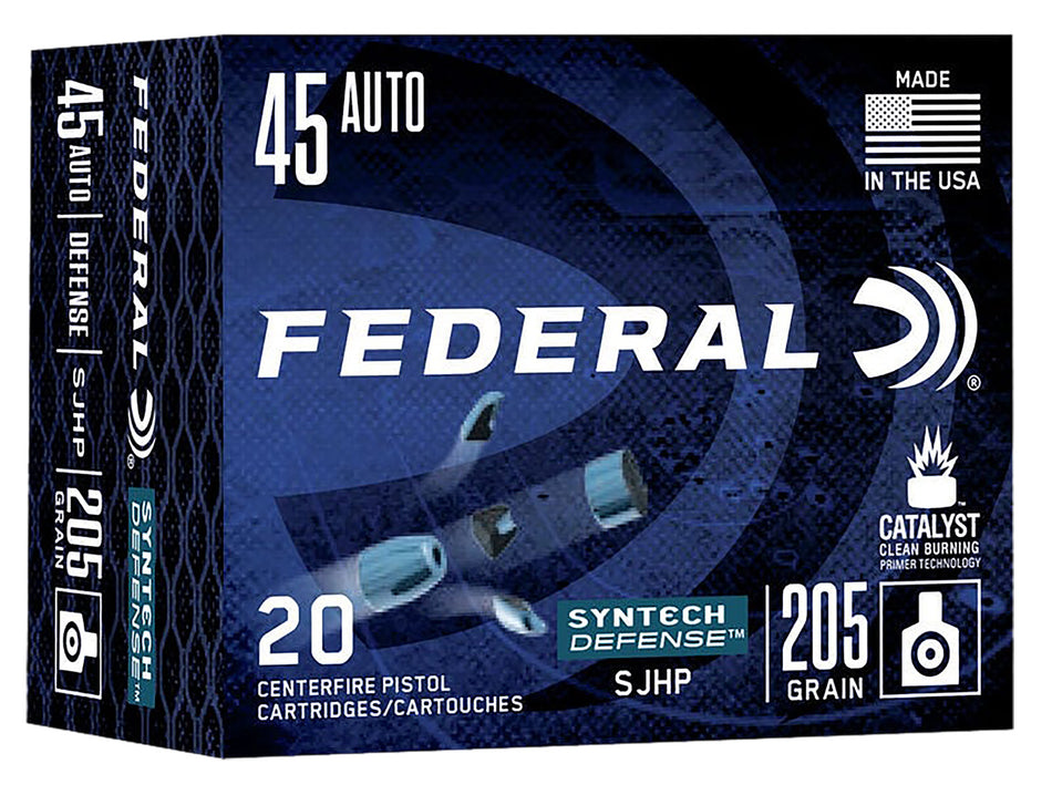 Federal Syntech Defense Segmented Jacketed Hollow Point 205 Grain .45 ACP/Auto 970 fps 604544651096