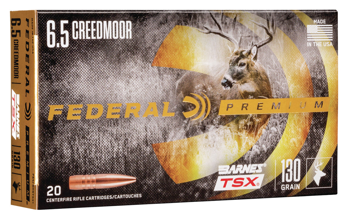 Federal Premium Barnes TSX 130 Grain 6.5mm Creedmoor 2825 fps 604544647815