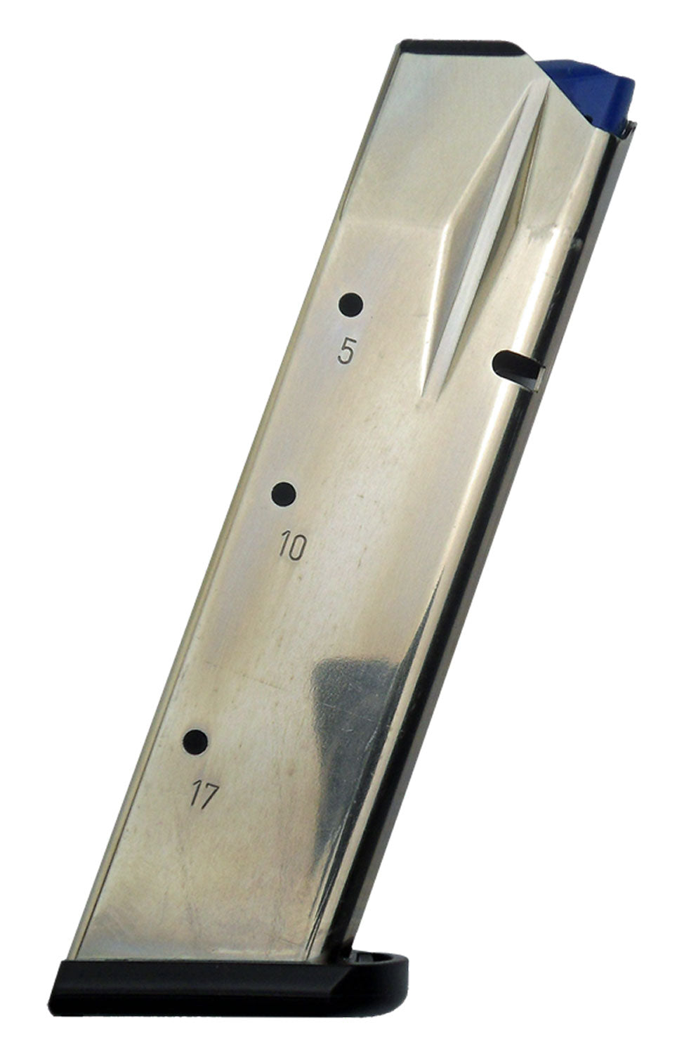 CZ-USA 11155 CZ Shadow 2/75 SP-01 17-Round 9mm Luger Nickel Steel Magazine
