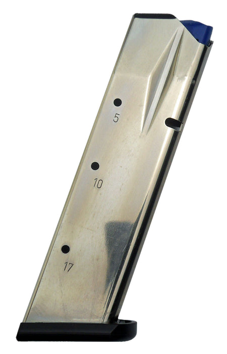 CZ-USA 11155 CZ Shadow 2/75 SP-01 17-Round 9mm Luger Nickel Steel Magazine