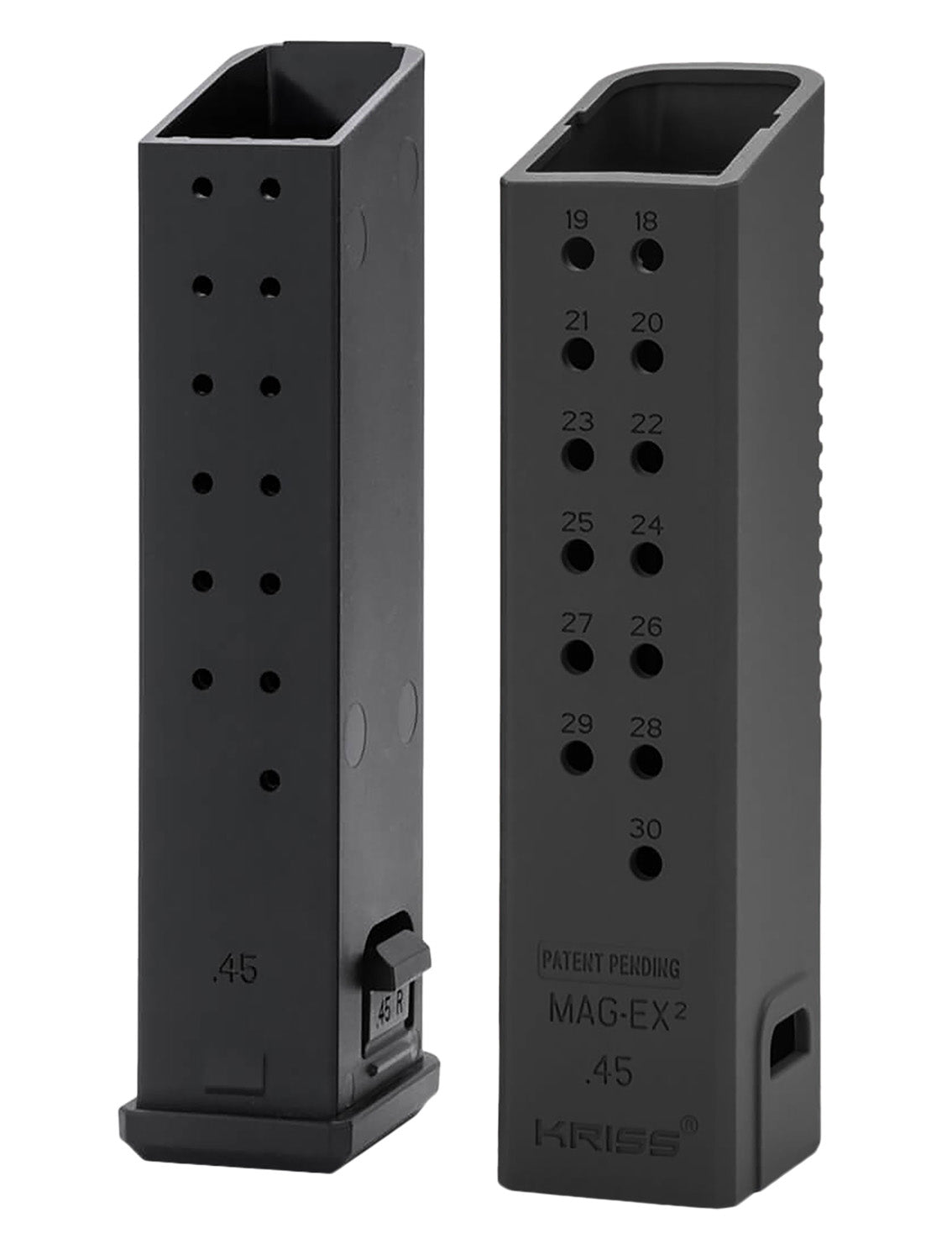 Kriss Mag-Ex2 9mm 40-Round Extension Kit for Glock 17 Gen3-5 Black Polymer