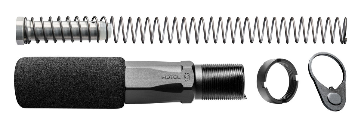 Phase 5 Weapon Systems HEX2C Hex-2 Buffer Tube Complete Kit Black Aluminum AR Pistol