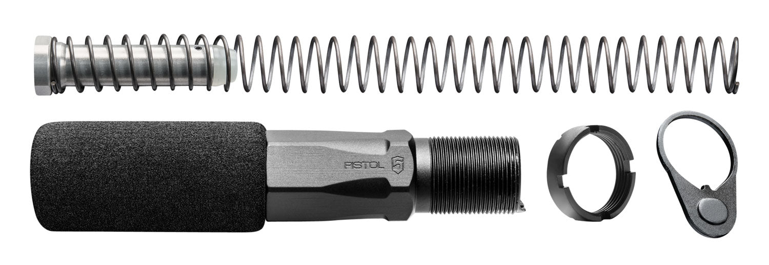 Phase 5 Weapon Systems HEX2C Hex-2 Buffer Tube Complete Kit Black Aluminum AR Pistol