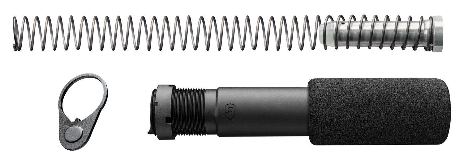 Phase 5 PBTCA Mil-Spec AR Pistol Buffer Tube Assembly Black Billet Aluminum