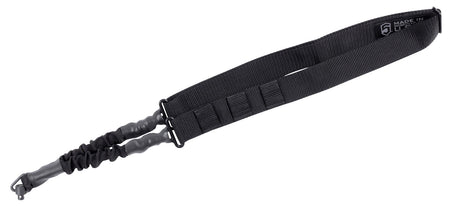 Phase 5 Black Single Point QD Adjustable Bungee Sling Elastic Shock-Cord with MOLLE Attachment