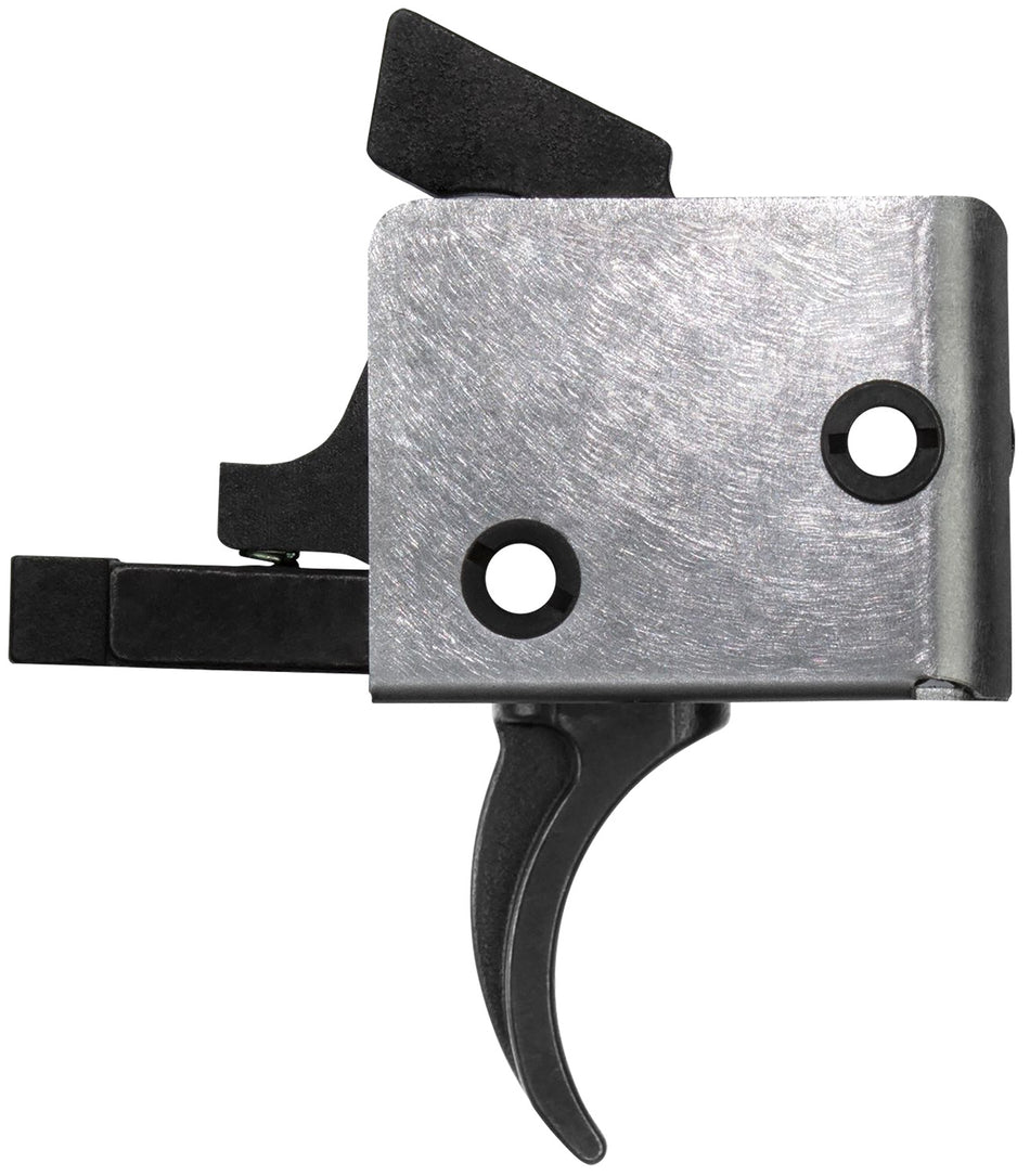 CMC Triggers 95501 PCC Single-Stage Drop-In Curved Trigger with Anti-Walk Pin Set Black/Silver 3-3.5 lb
